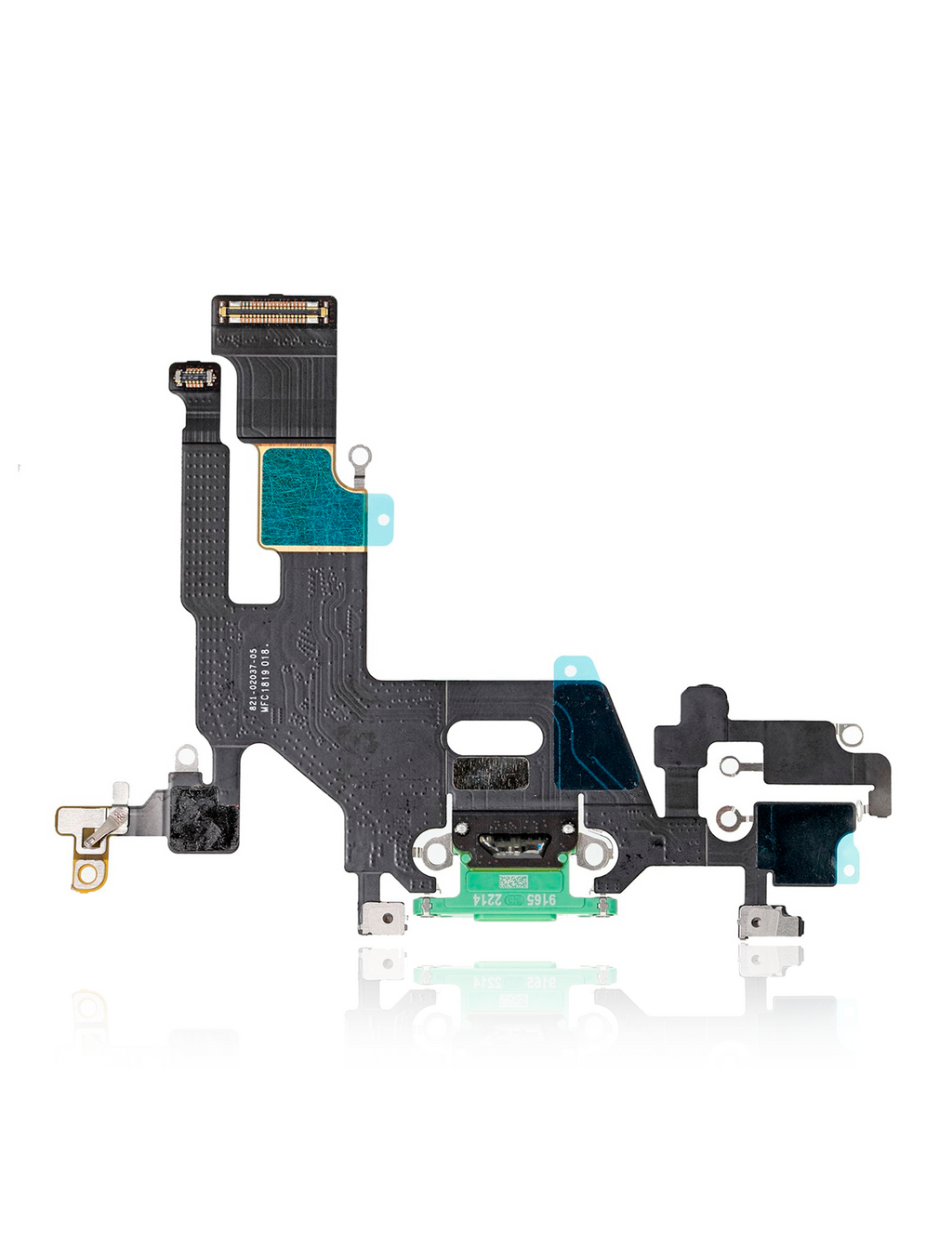 Charging Port Flex Cable for iPhone 11 (Aftermarket Plus) (Green)