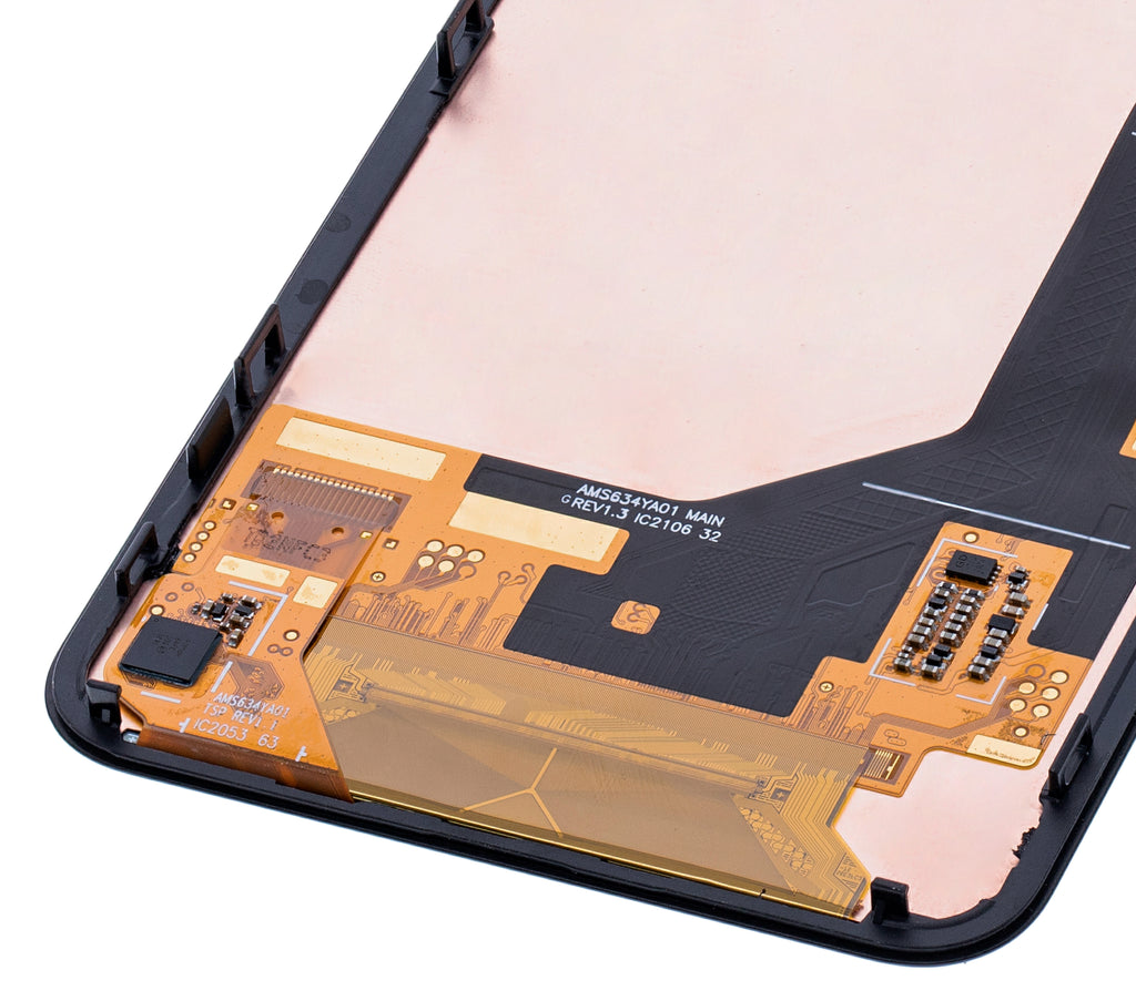 OLED-Display mit Rahmen für Google Pixel 5A 5G (Refurbished) (Schwarz)