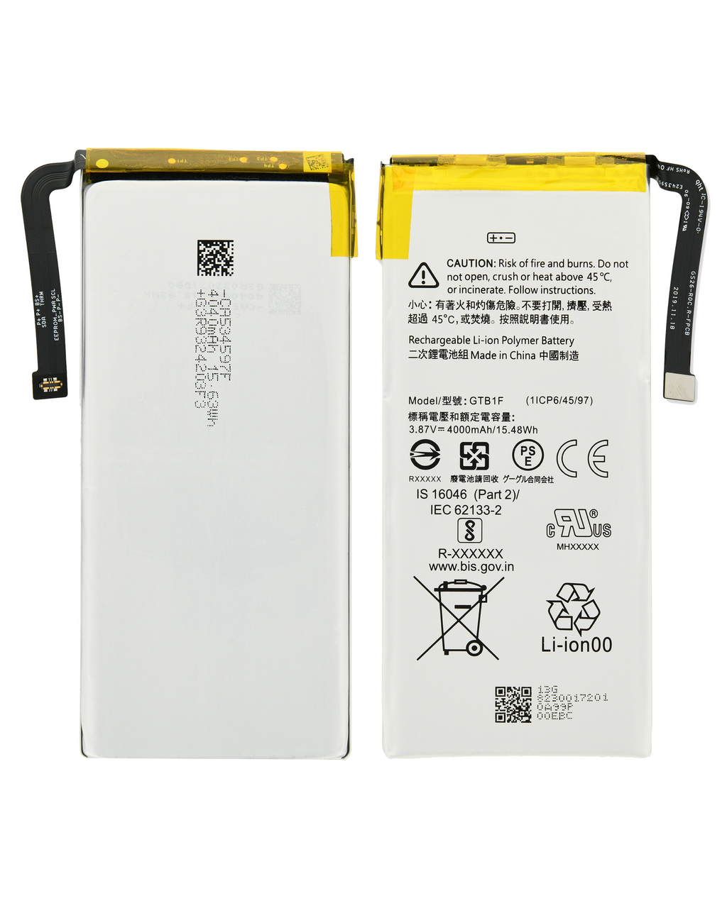 Replacement Battery for Google Pixel 5 (GTB1F) (Original OEM)