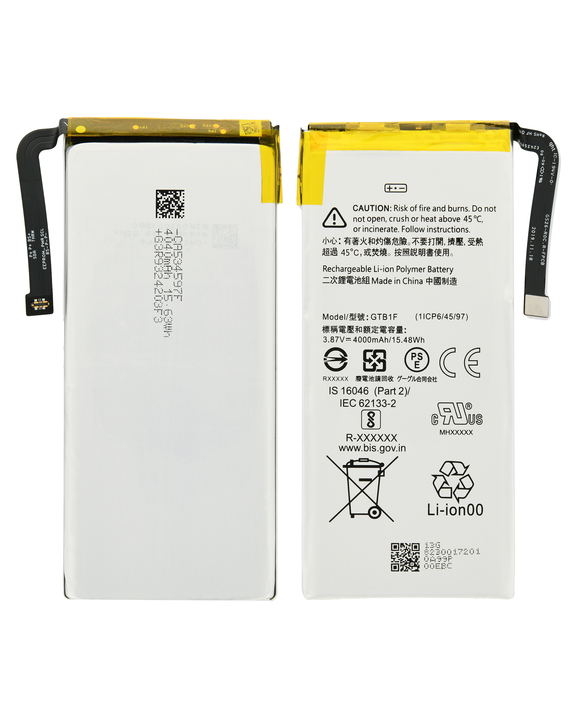 Replacement Battery for Google Pixel 5 (GTB1F) (Original OEM)