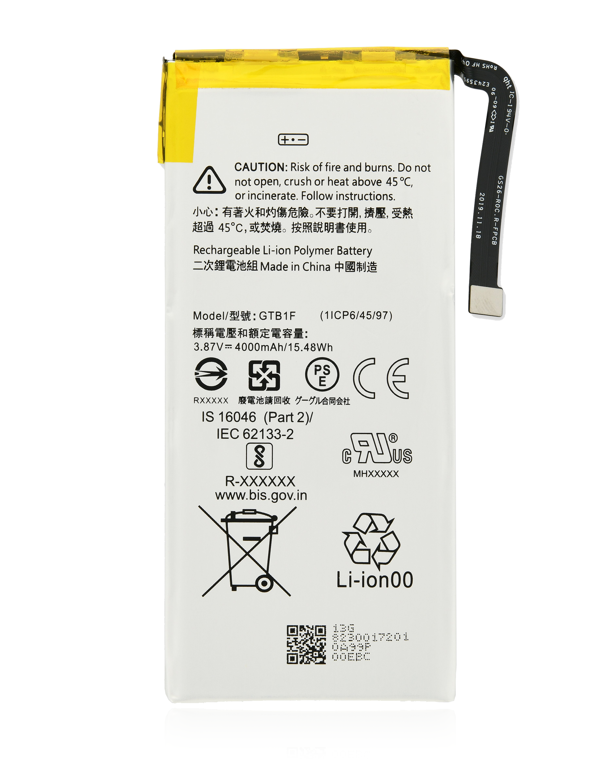 Replacement Battery for Google Pixel 5 (GTB1F) (Original OEM)