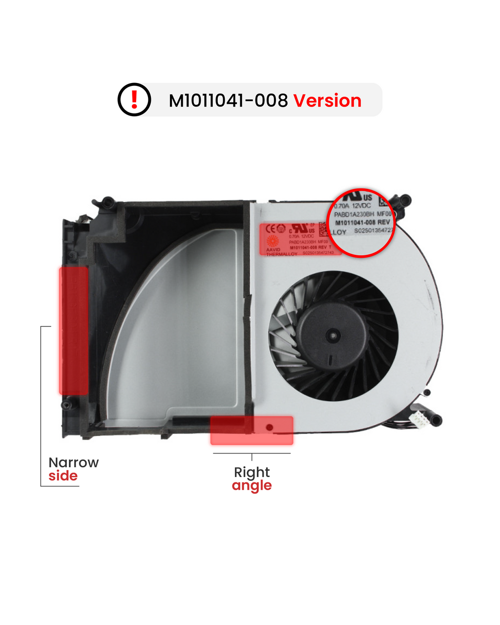 Internal Cooling Fan für Microsoft Xbox One X (M1011041-010)