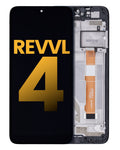 LCD-Display mit Rahmen für T-Mobile Revvl 4 (Refurbished)