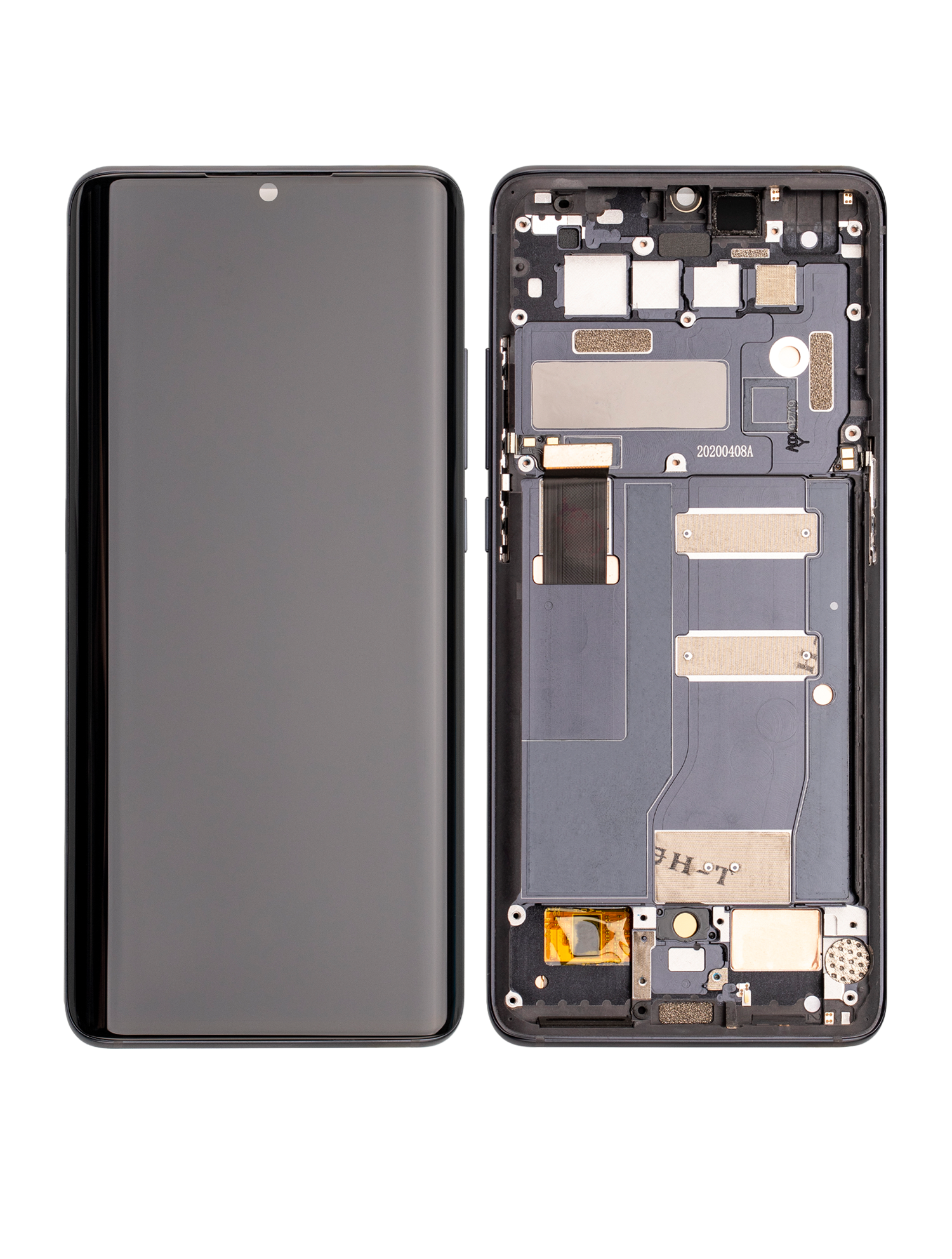 OLED Display with Frame for TCL 10 Pro (Refurbished) (Grey)