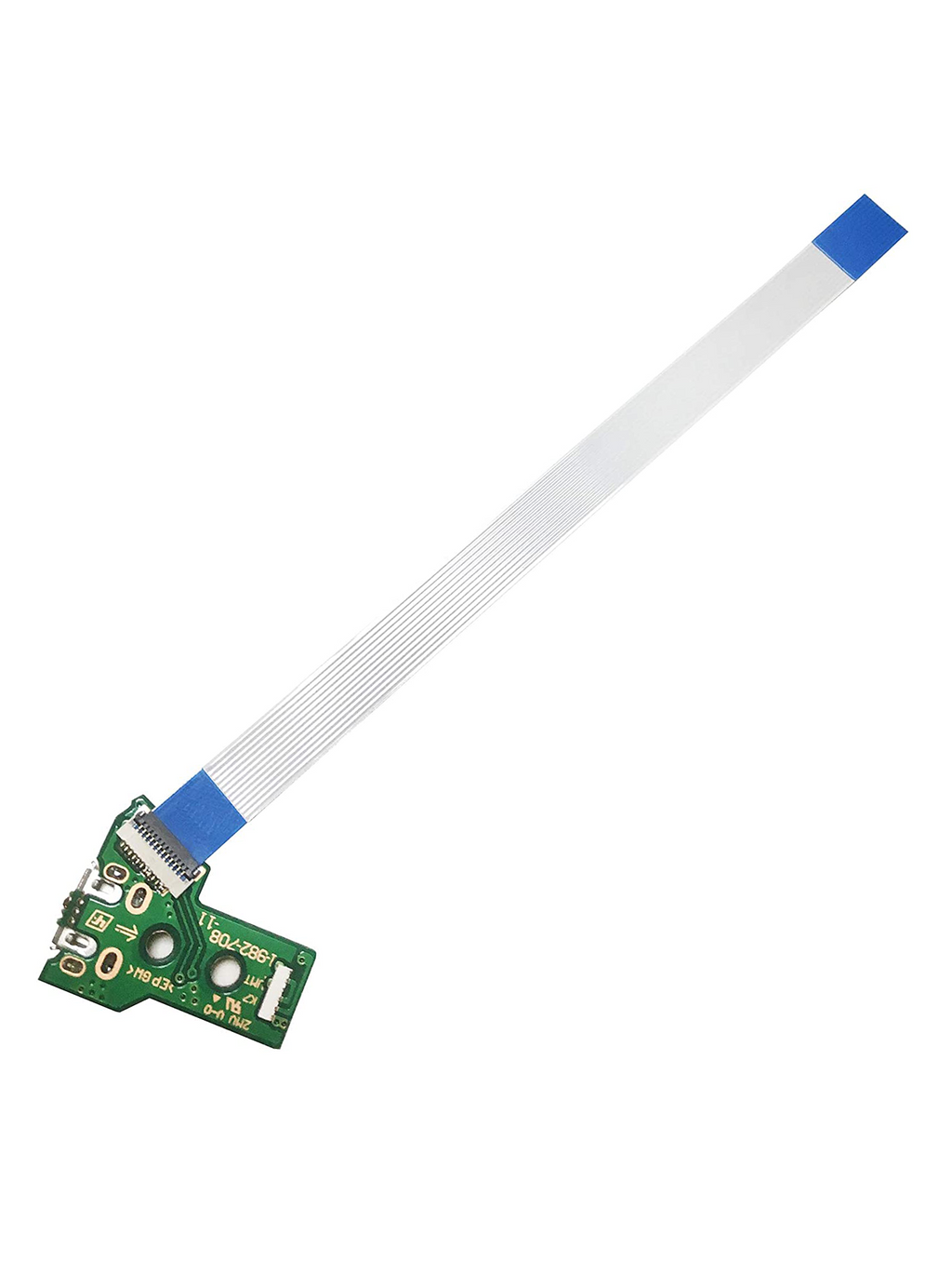 Micro USB Charging Port Board with 12-Pin Flex Cable for PlayStation 4 Controller (Version 1: JDS-050 / JDS-055)