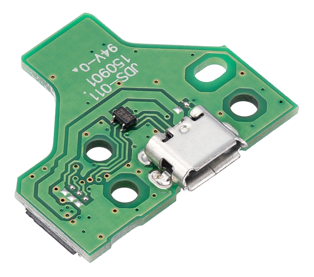 Micro-USB Charging Port Board with 12-Pin Flex Cable for PlayStation 4 Controller (Version 2: JDS-011)