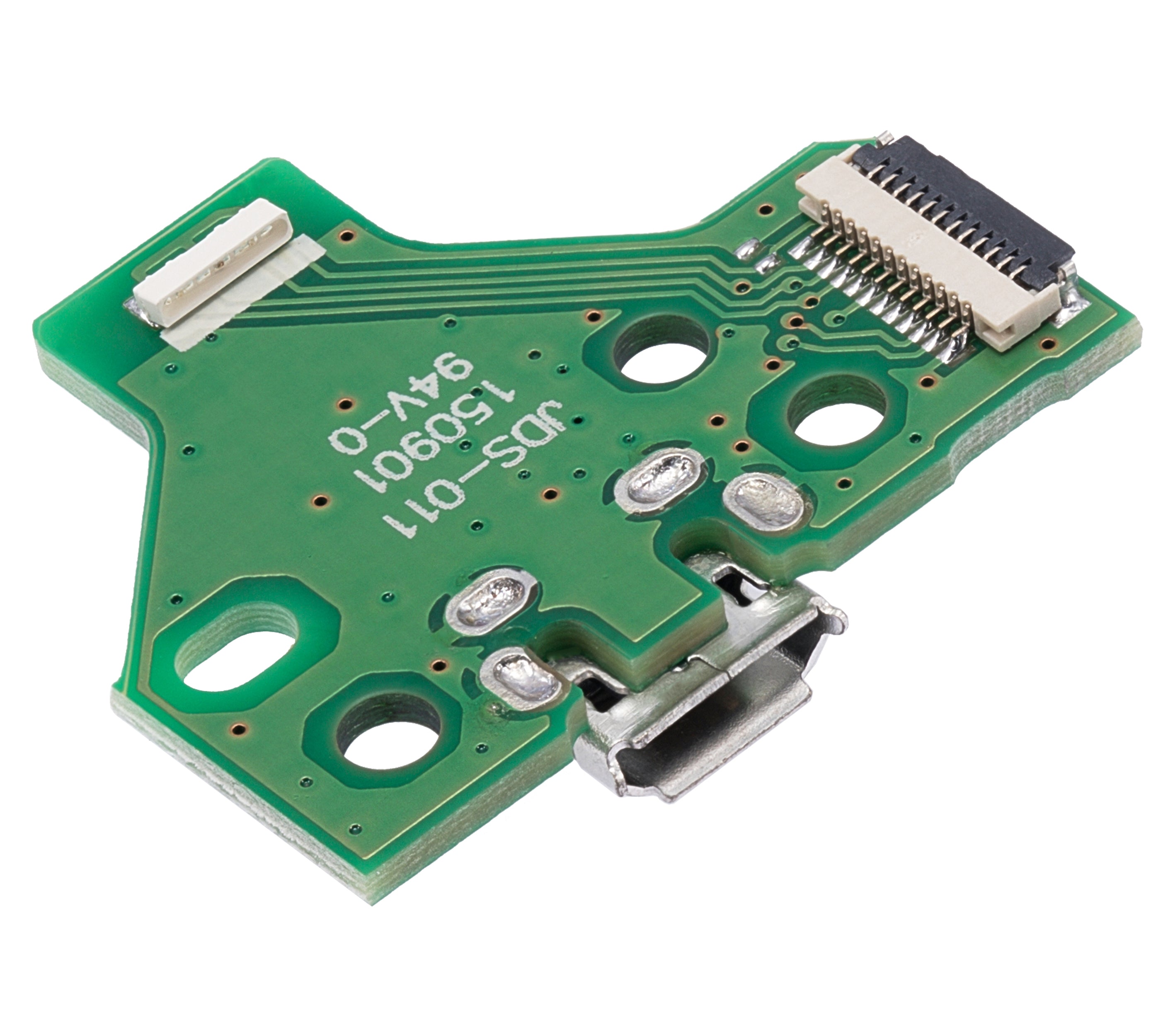 Micro-USB Charging Port Board with 12-Pin Flex Cable for PlayStation 4 Controller (Version 2: JDS-011)