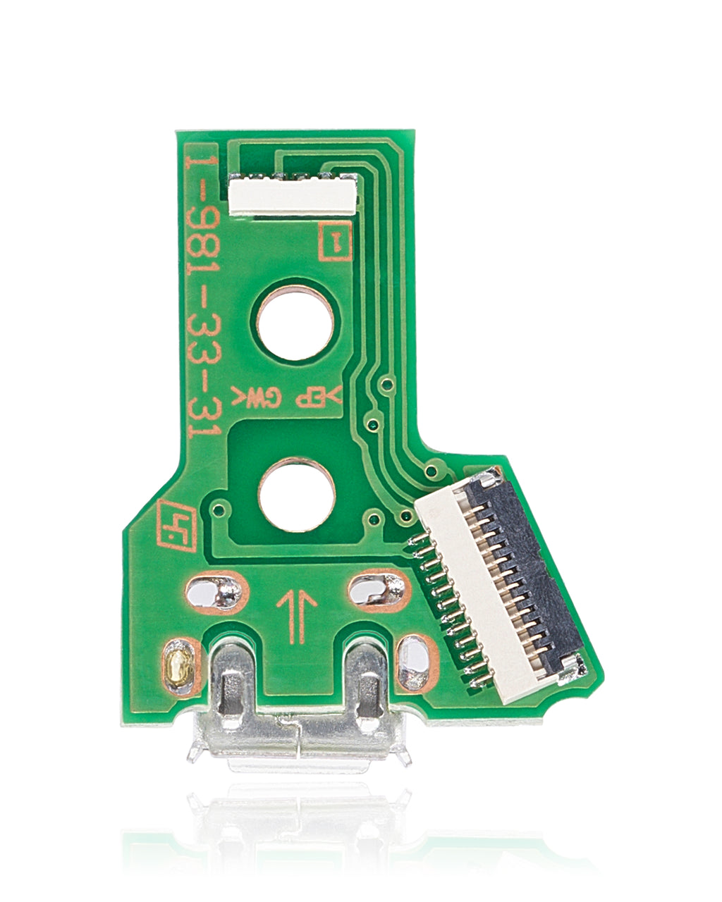 Micro USB Ladebuchse-Platine mit 12-Pin Flexkabel für PS4 Controller JDS-040