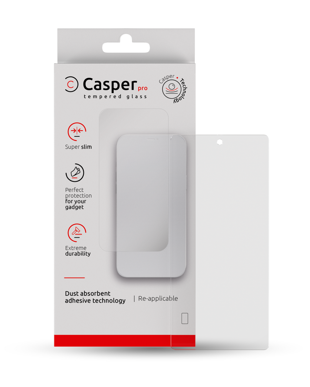 Casper Pro Gehärtetes Glas für Samsung Galaxy Note 20, Case Friendly, Retail Pac
