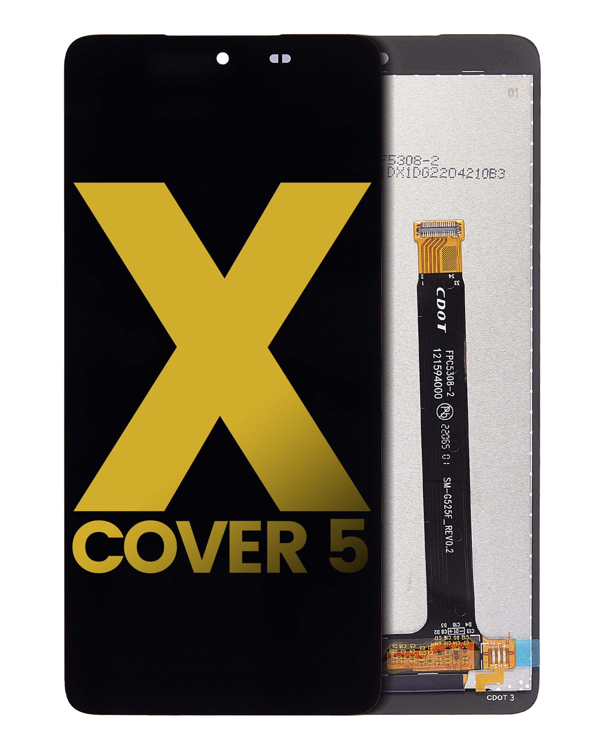 LCD Full Assembly without Frame for Samsung Galaxy XCover 5 (G525) (Refurbished) (Black)