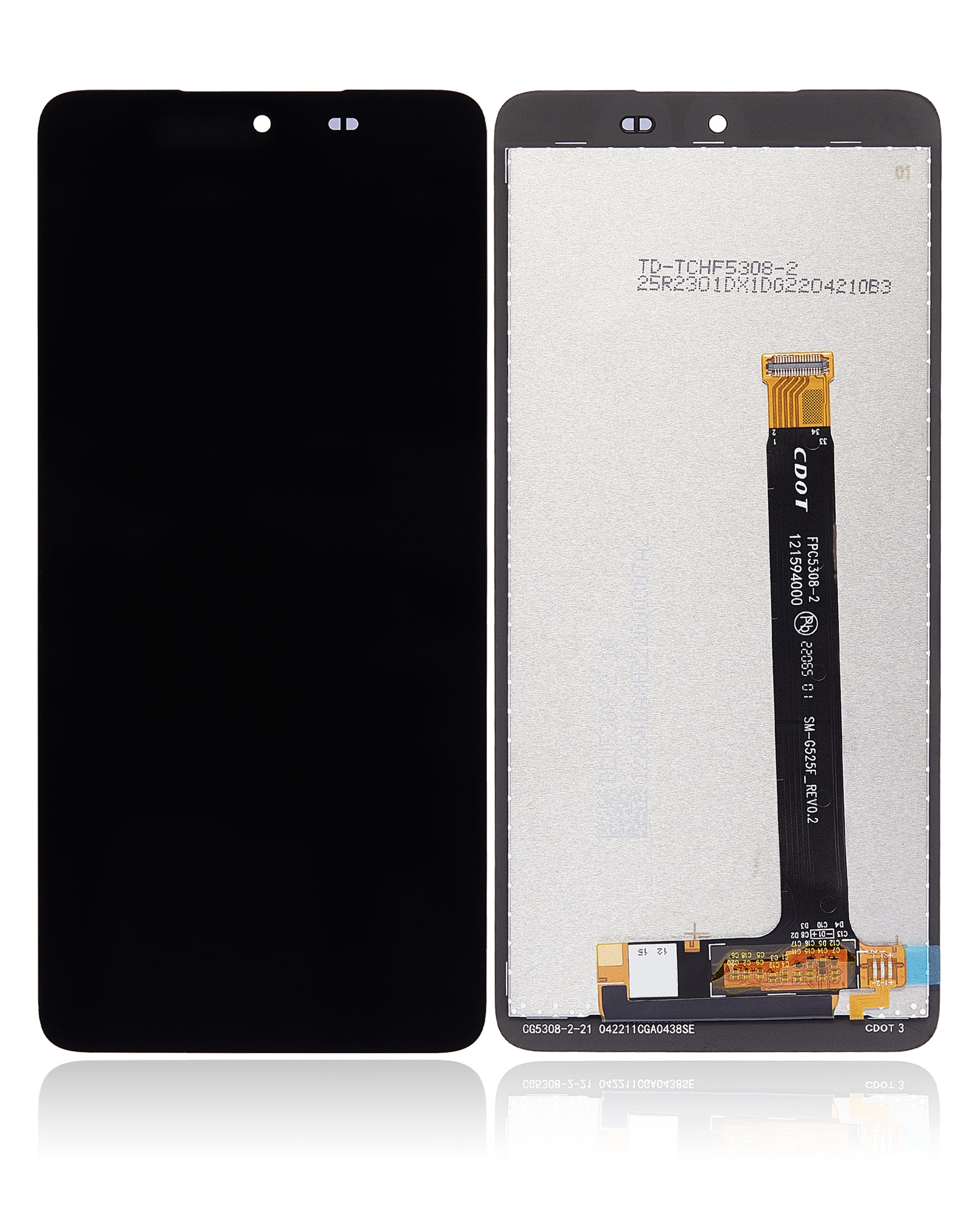 LCD Full Assembly without Frame for Samsung Galaxy XCover 5 (G525) (Refurbished) (Black)