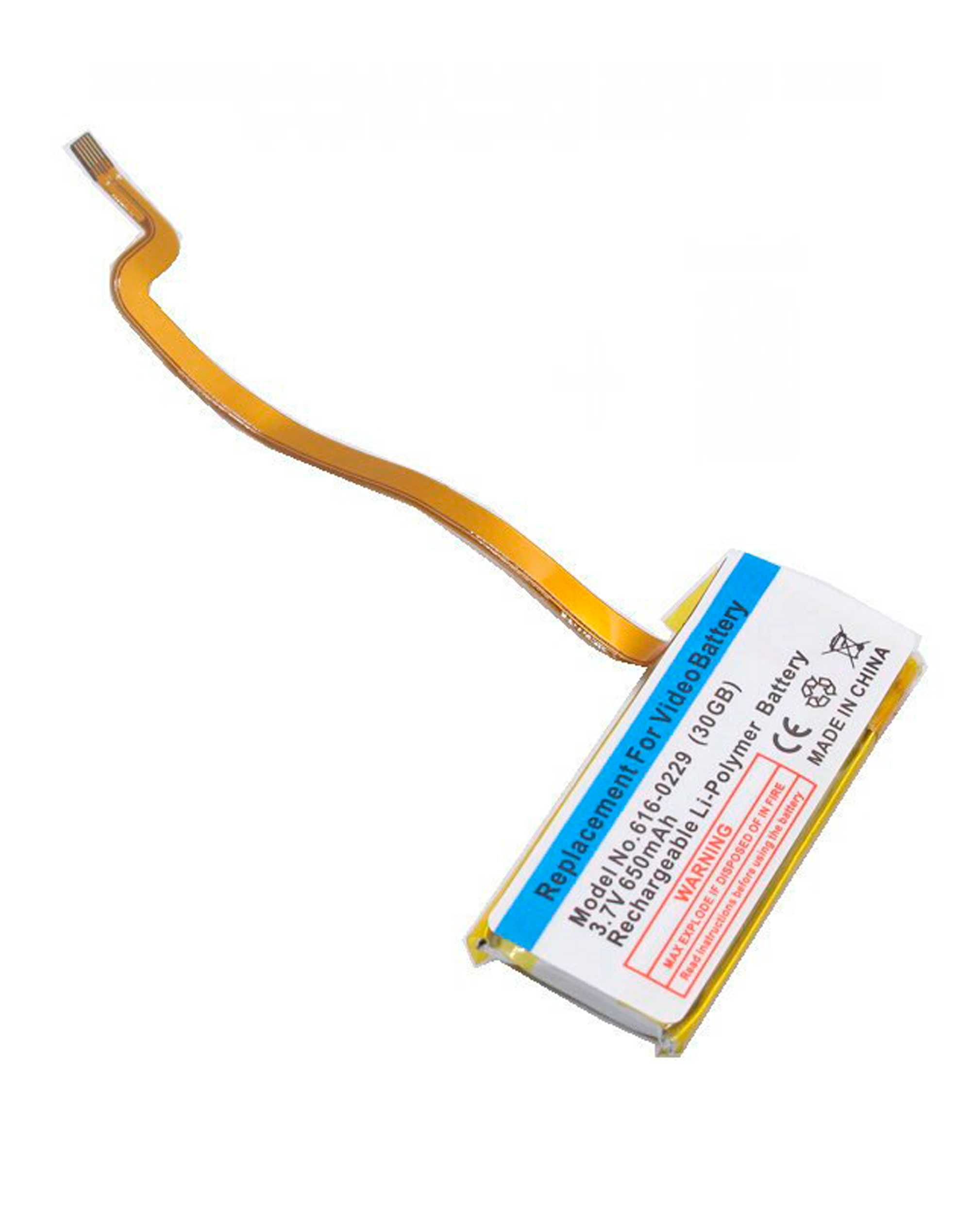 Ersatzakku für iPod Video (30GB) (580mAh)