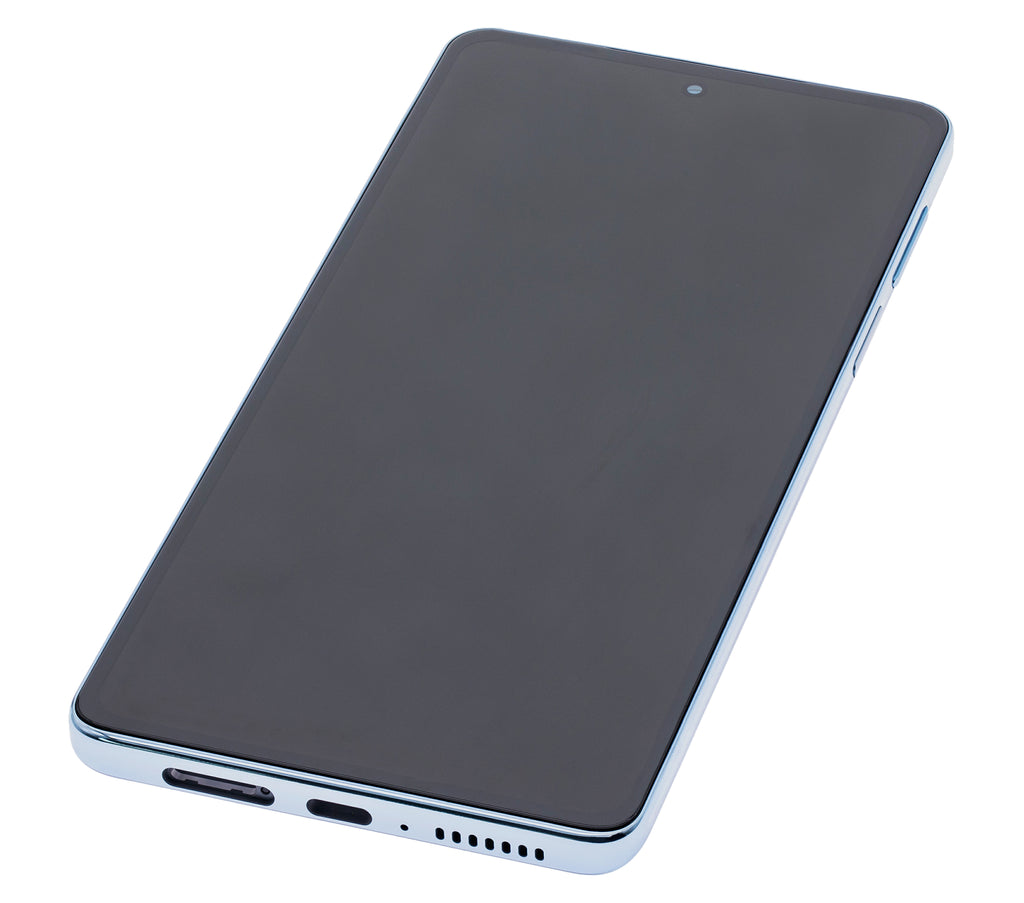 LCD-Display mit Rahmen für Motorola Edge 20 Pro (XT2153-1 / 2021) (Refurbished) (Iridescent Cloud)