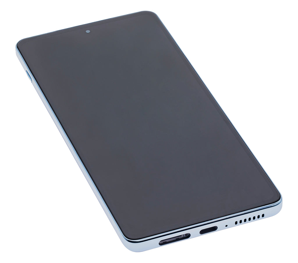 LCD-Display mit Rahmen für Motorola Edge 20 Pro (XT2153-1 / 2021) (Refurbished) (Iridescent Cloud)