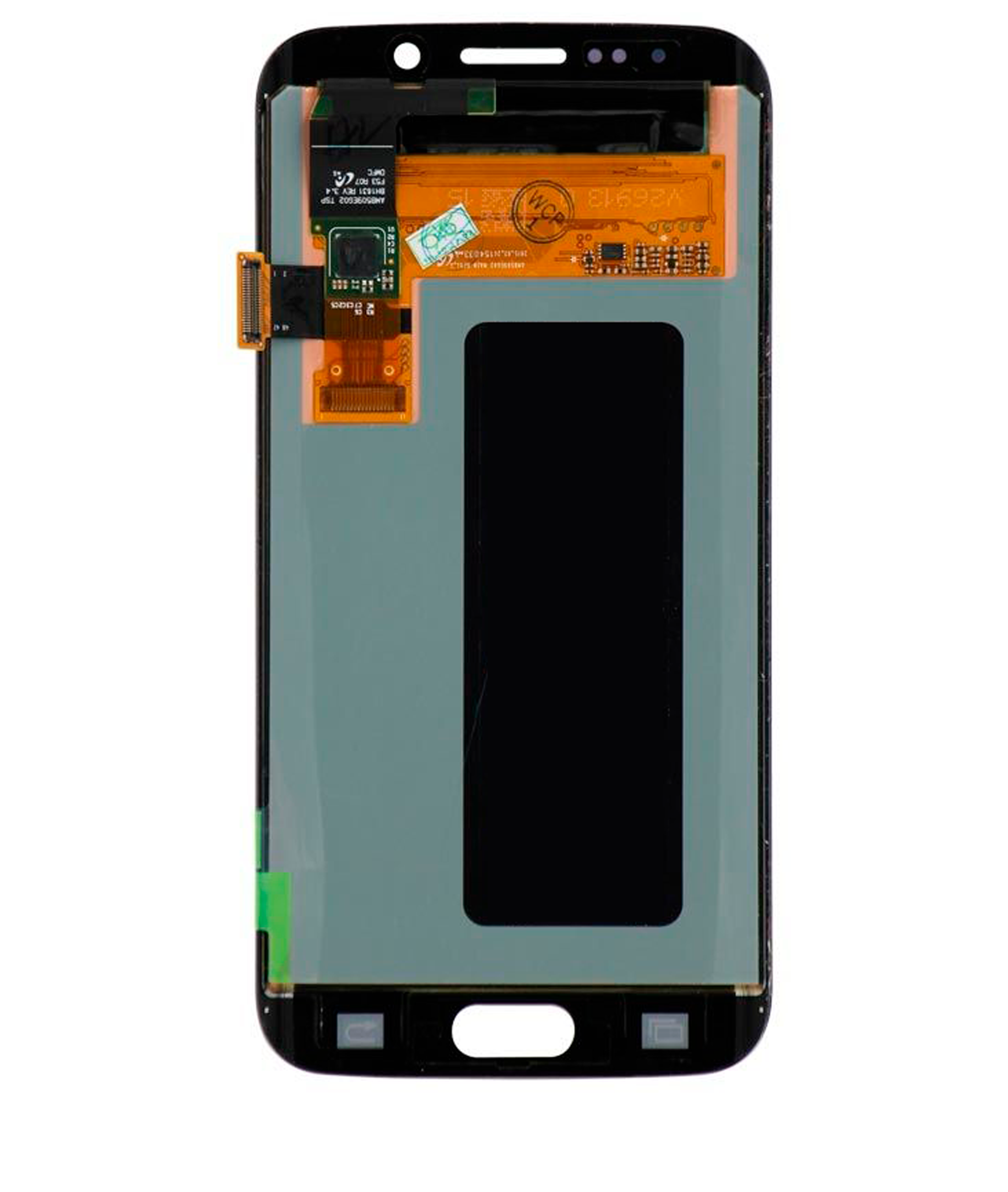 OLED-Display ohne Rahmen für Samsung Galaxy S6 Edge (Qualität B) (Black Sapphire)