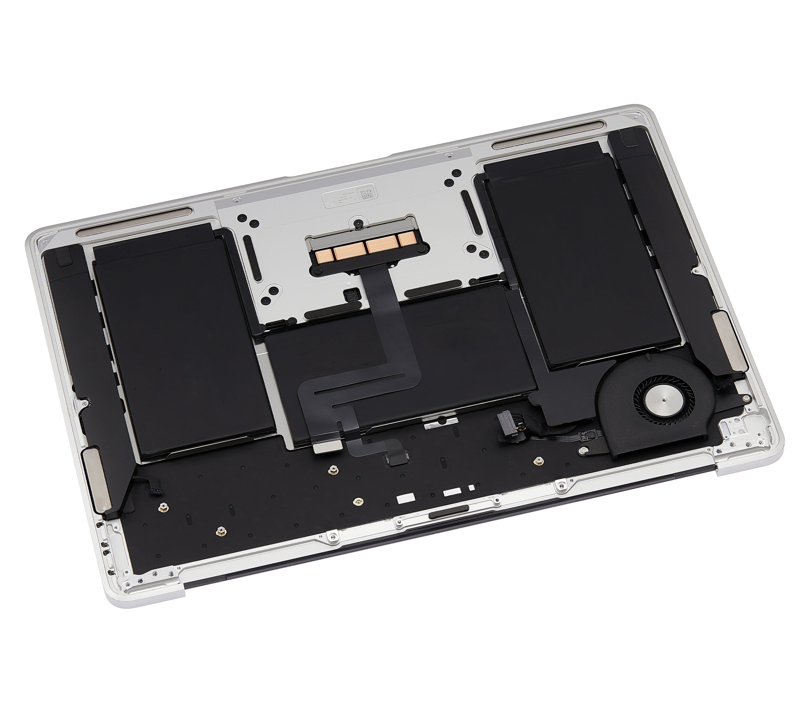 Top Case with Keyboard & Battery for MacBook Air 13" A1932 (2018/2019) US-English used OEM removal, Grade B (Silver)