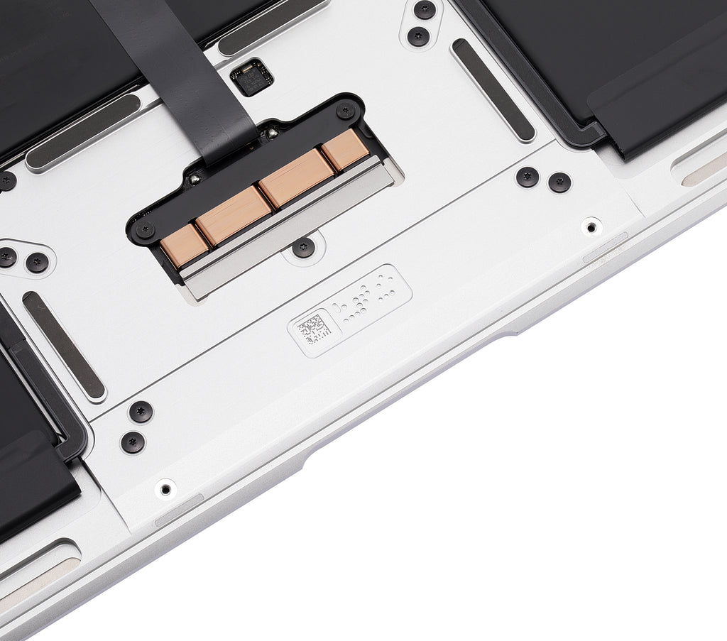 Top Case with Keyboard & Battery for MacBook Air 13" A1932 (2018/2019) US-English used OEM removal, Grade B (Silver)