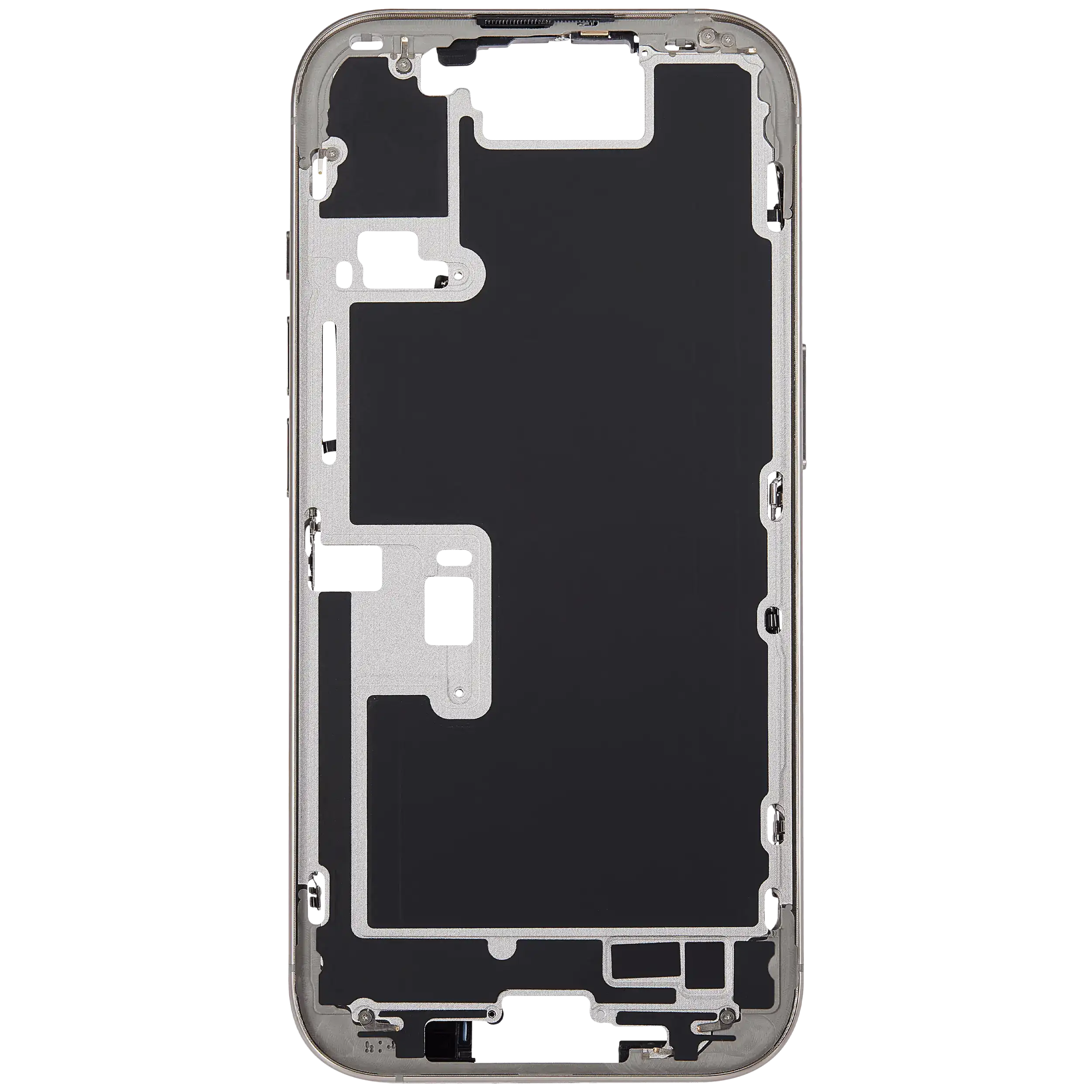 Midframe/Rahmen mit Power And Volume Button für iPhone 16 Pro (US-Version) (Aftermarket Plus) (Natural Titanium)