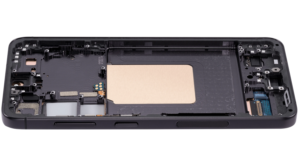OLED-Display mit Rahmen für Samsung Galaxy S24 5G (US & Internationale Version) (Aftermarket Plus) (Onyx Black)