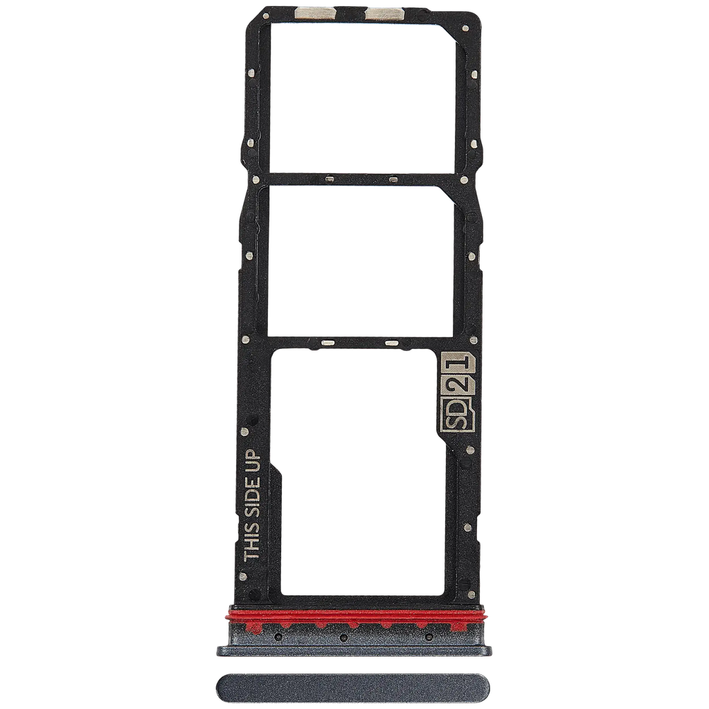 Single Sim Card Tray für Motorola Moto G14 (XT2341 / 2023) (Premium) (Steel Gray)