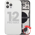iPhone 12 Pro Max US Backcover+Rahmen+Ladebuchse, OEM A Silber