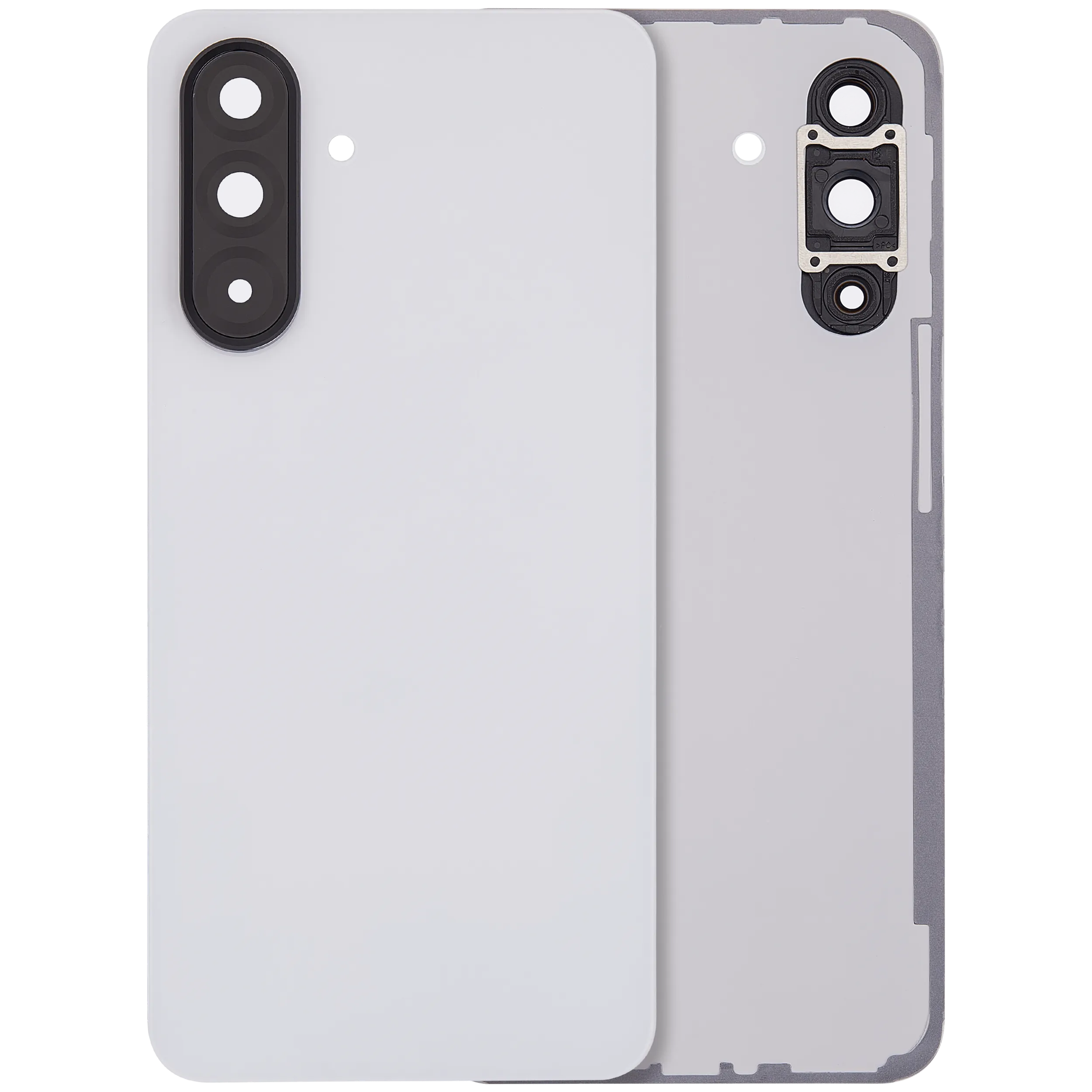 Backcover Glass mit Camera Lens für Samsung Galaxy A36 5G (A366 / 2025) (ohne Logo) (Aftermarket Plus) (Weiß)