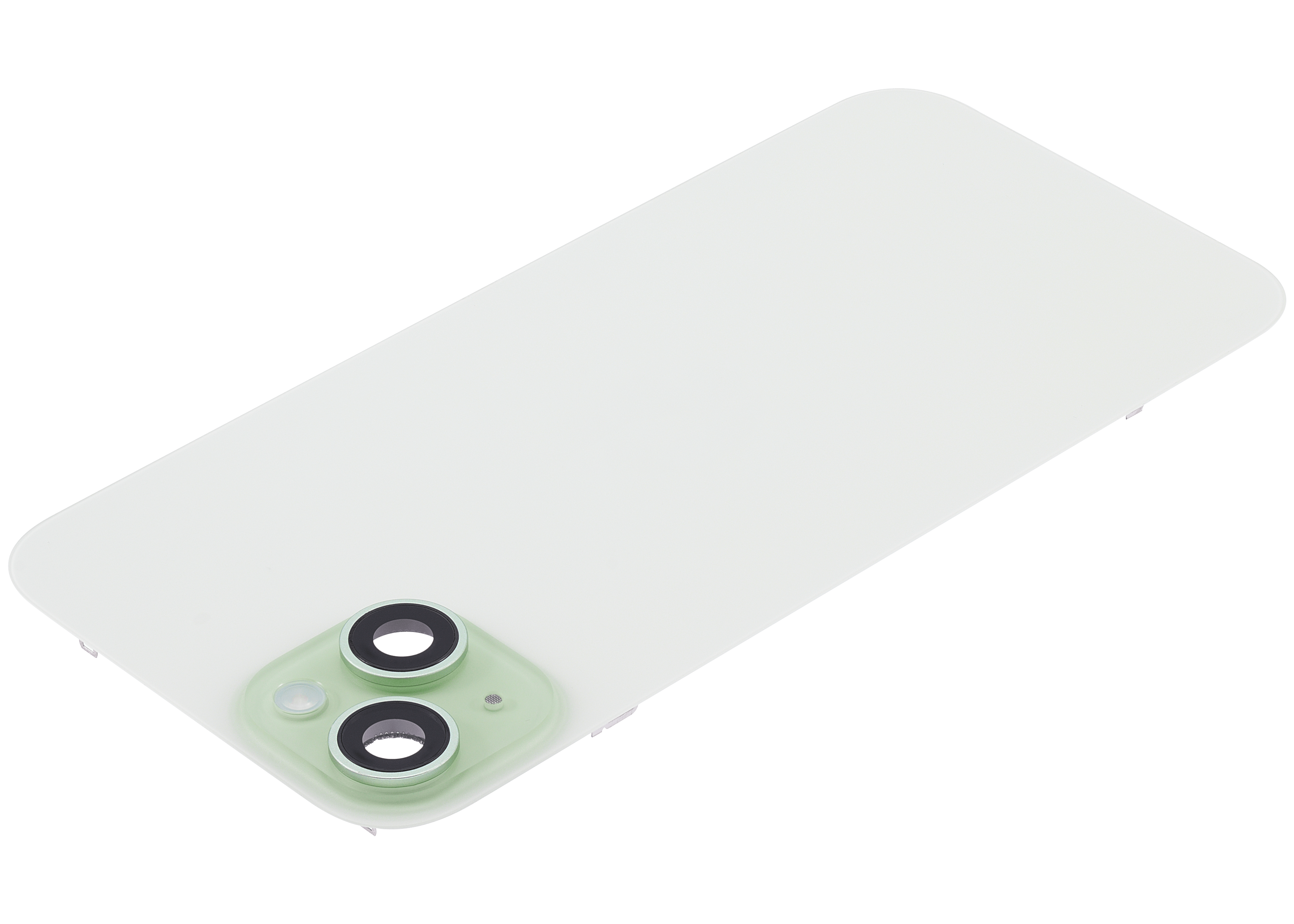 Backcover mit MagSafe Magnet & NFC & Blitz-Flexkabel für iPhone 15 Plus (gebrauchter OEM-Ausbau, Qualität A) (Grün)