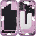 Midframe/Rahmen mit Power And Volume Button für iPhone 16 Plus (EU / Global Version) (Aftermarket Plus) (Pink)