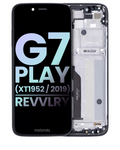 Motorola G7 Play / T-Mobile Revvlry LCD-Display mit Rahmen OEM Indigo