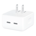 35W Dual USB-C Wall Adapter for iPhone, iPad, Apple Watch, and MacBook (Used OEM Pull, Grade A) (Bulk Packaging)
