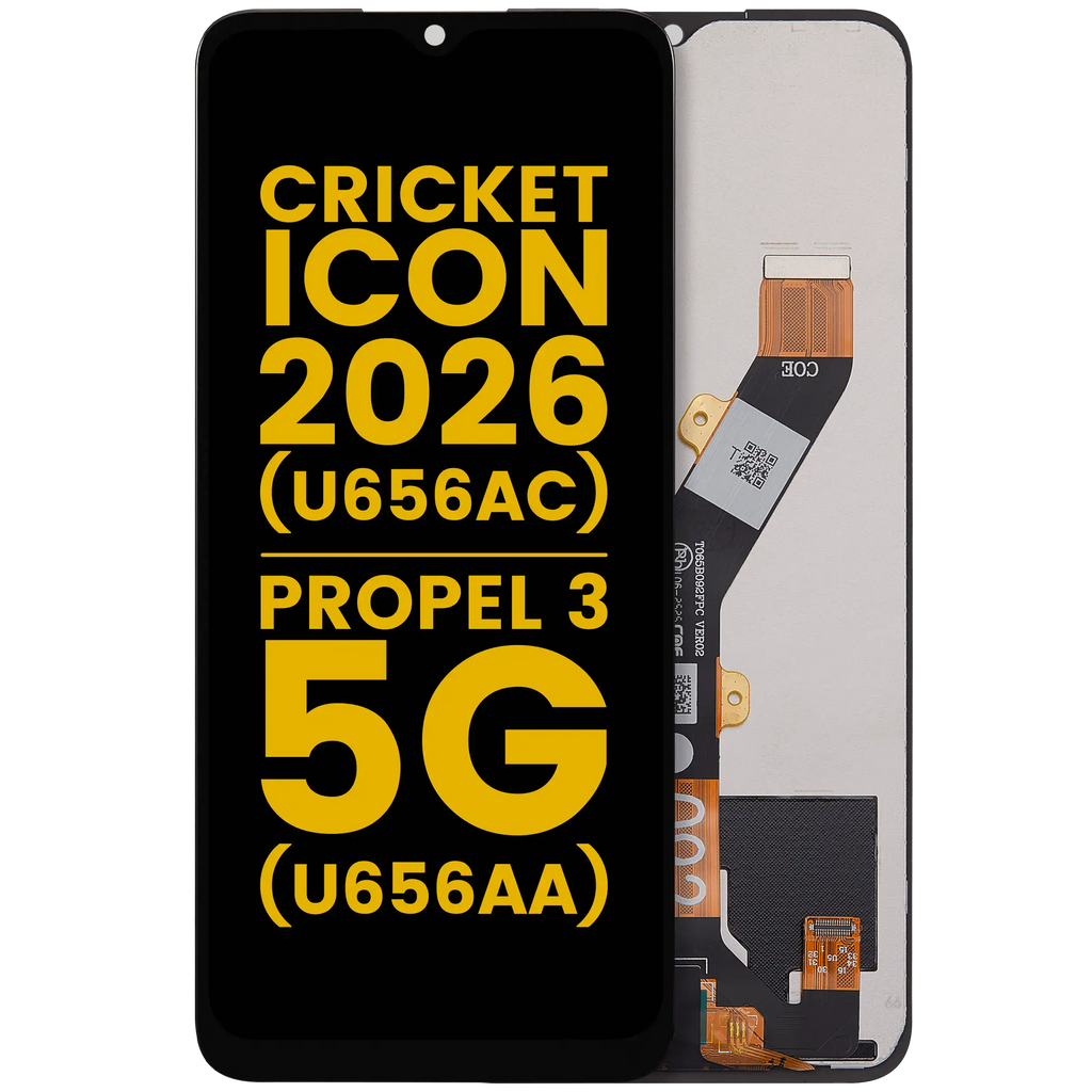 LCD-Display ohne Rahmen für Cricket lcon (2026) (U656AC) / AT&T Propel 3 5G (U656AA) (Refurbished) (Alle Farben)