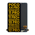 Frameless OLED Display (Refurbished) for Xiaomi Poco X4 Pro 5G, Redmi Note 11 Pro 4G, Note 11 Pro 5G, Note 11 Pro+ 5G, Redmi Note 10 Pro, Redmi Note 10 Pro Max, Redmi Note 12 Pro 4G, Redmi Note 11E Pro (All Colors)
