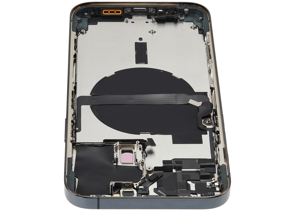 Backcover/Rahmen mit Small Parts für iPhone 13 Pro Max (EU / Global Version) (gebrauchter OEM-Ausbau, Qualität B) (Alpine Grün)