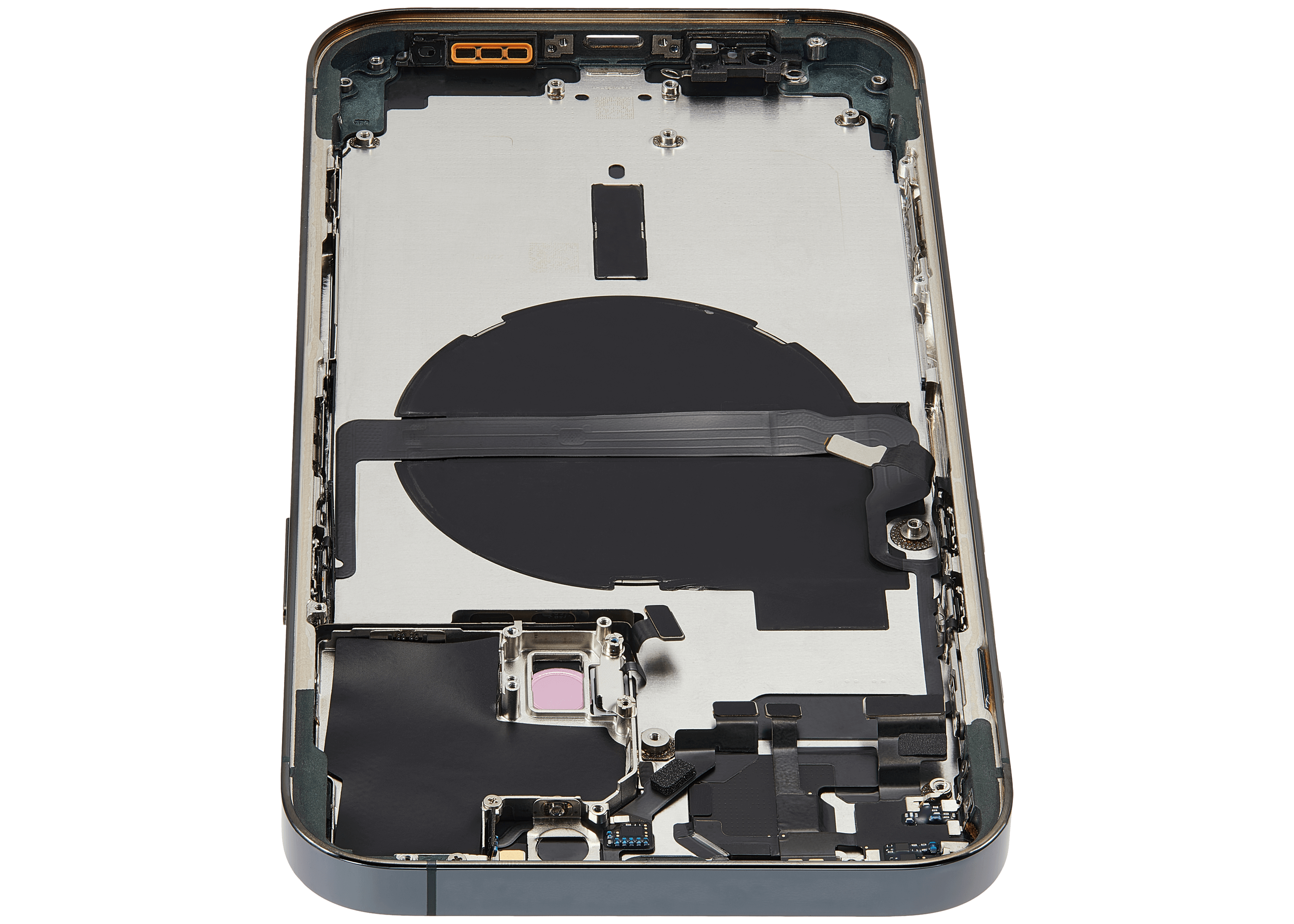 Backcover/Rahmen mit Small Parts für iPhone 13 Pro Max (EU / Global Version) (gebrauchter OEM-Ausbau, Qualität B) (Alpine Grün)