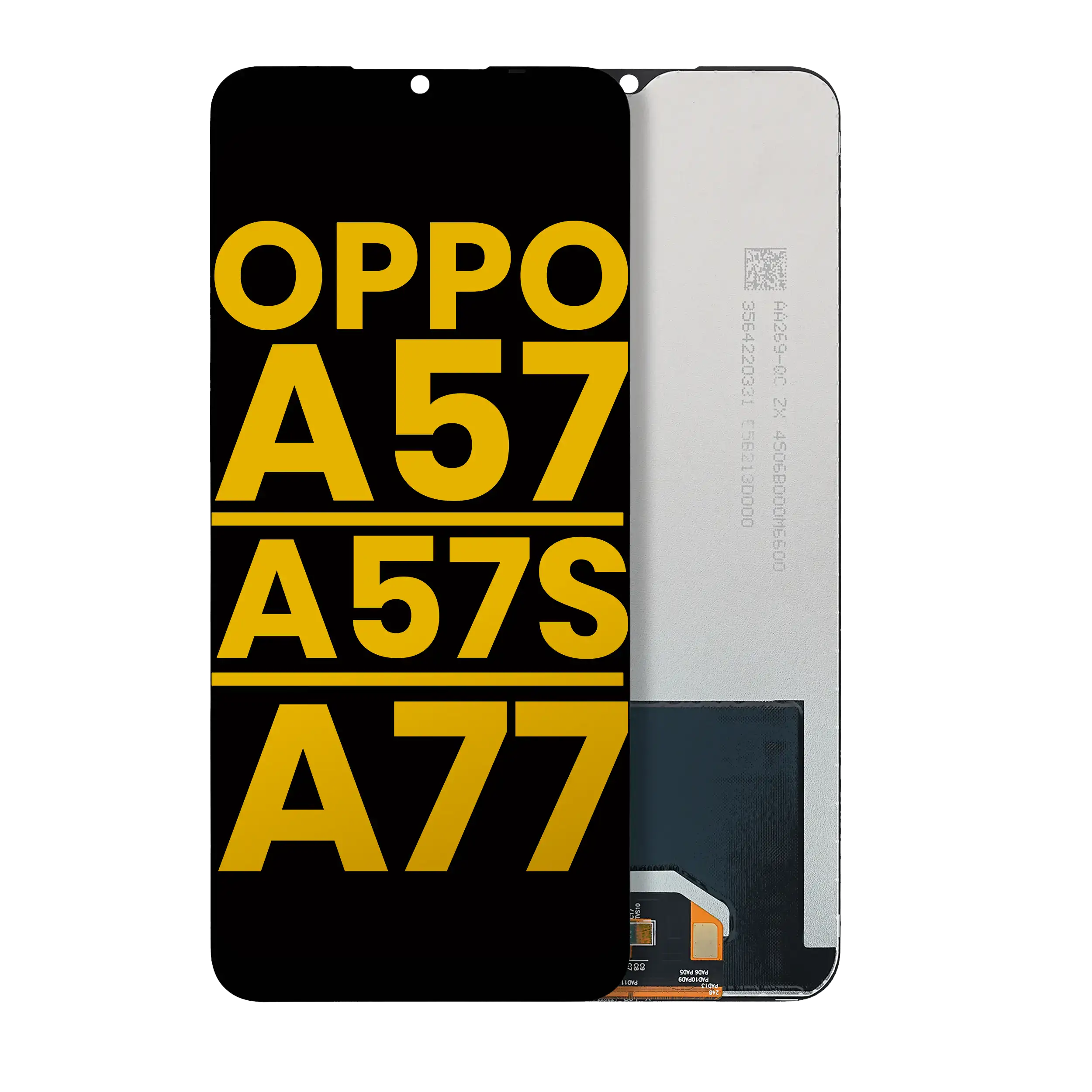 Frameless LCD Display for OPPO A57 4G / A57 E / A57 S / A77 4G / 5G / A77 S (Refurbished) (All Colors)