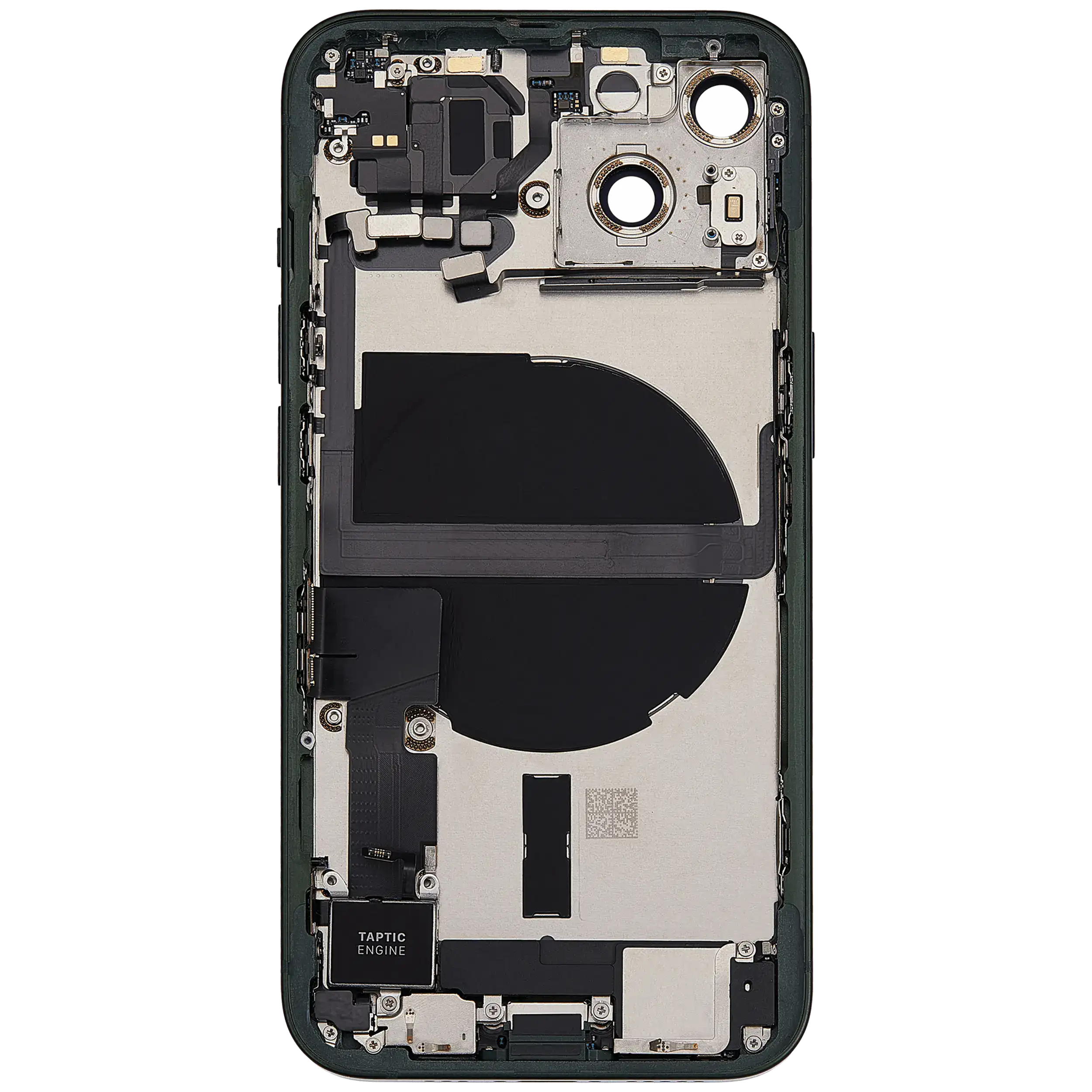 Backcover/Rahmen mit Ladebuchse Flex & Small Parts für iPhone 13 (EU / Global Version) (gebrauchter OEM-Ausbau, Qualität B) (Grün)