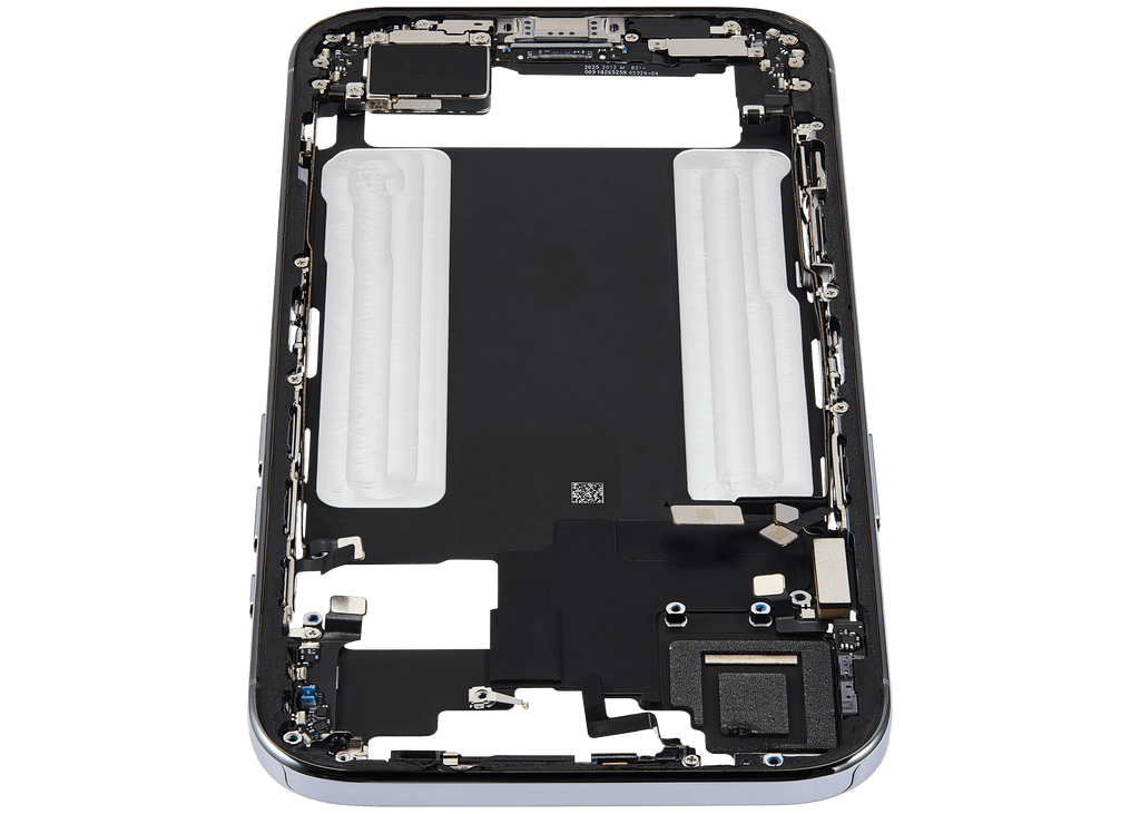 Midframe/Rahmen mit Ladebuchse Flex & Small Parts für iPhone Air (US / EU Version) (gebrauchter OEM-Ausbau, Qualität B) (Sky Blue)