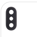 Kameralinse hinten m. Rahmen f. iPhone X Space Grau Saphir 10er-Pack
