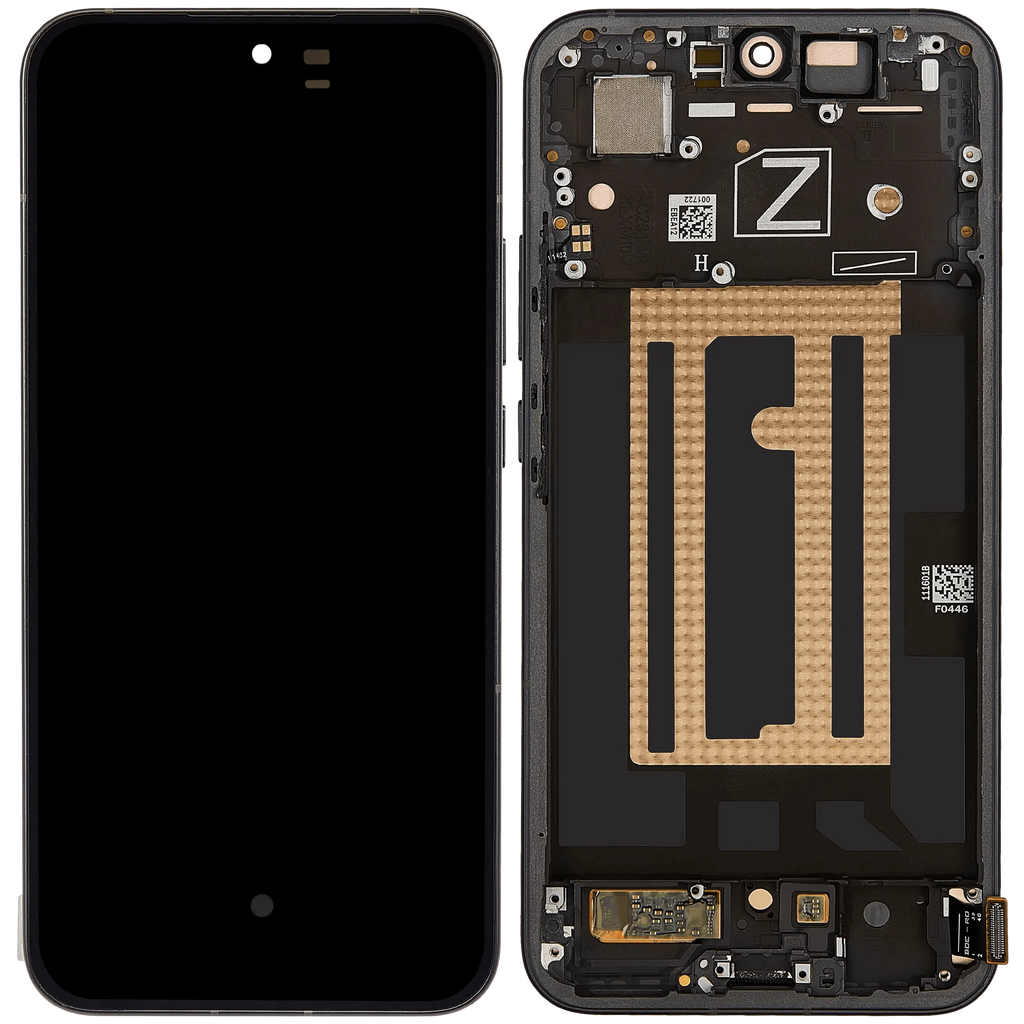 OLED-Display mit Rahmen für OPPO Reno 13 (Refurbished) (Schwarz)