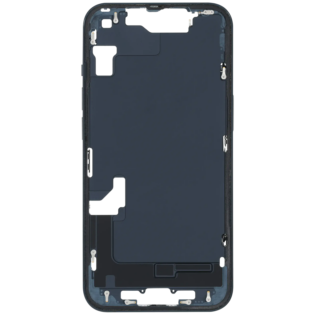 Midframe/Rahmen mit Small Parts für iPhone 14 (EU / Global Version) (gebrauchter OEM-Ausbau, Qualität C) (Midnight)