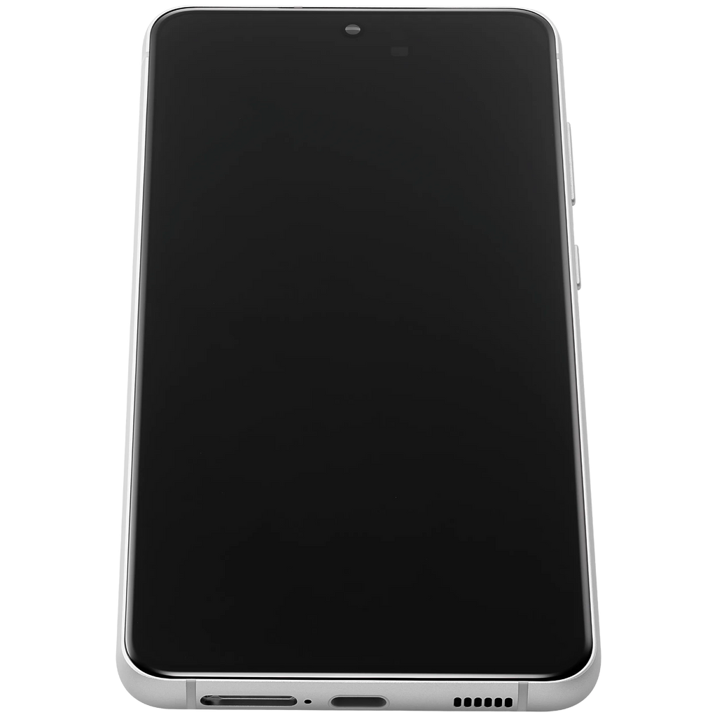 OLED-Display mit Rahmen für Samsung Galaxy S21 FE 5G (US & Internationale Version) (Aftermarket Plus) (120Hz) (Weiß)