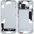 Midframe/Rahmen mit Small Parts für iPhone 15 (US-Version) (gebrauchter OEM-Ausbau, Qualität C) (Blau)