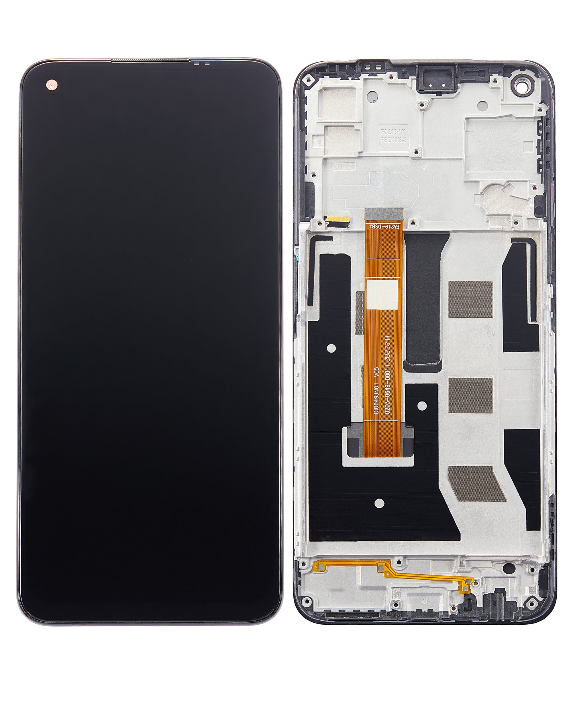 LCD-Display mit Rahmen für OPPO A73 5G (Refurbished) (Alle Farben)