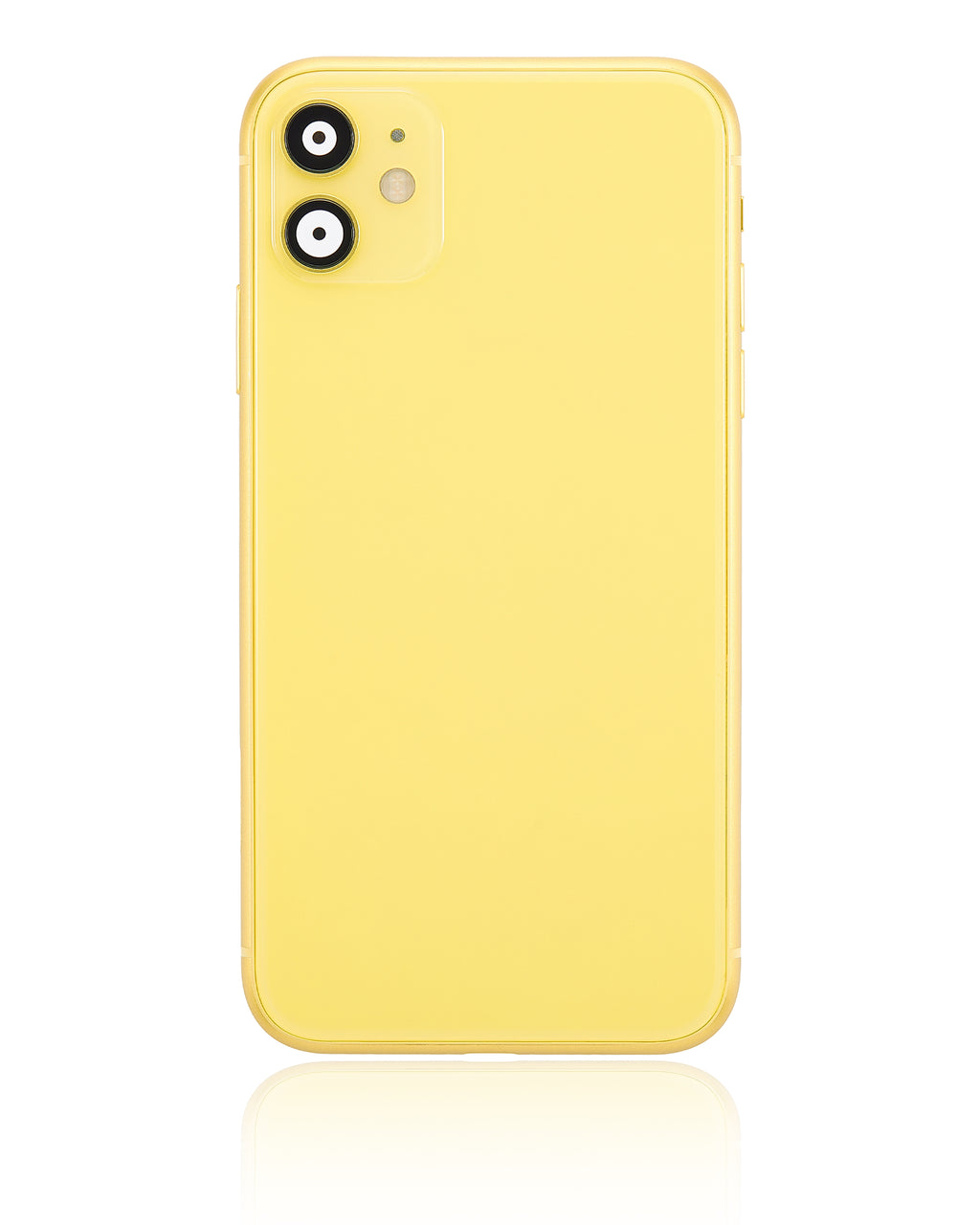 Backcover Rahmen mit Kleinteilen iPhone 11 Gelb Aftermarket Plus ohne Logo