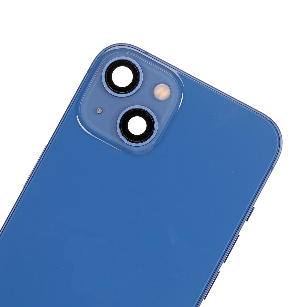 Original Apple-Ausbau C gebraucht – iPhone 13 US Version Backcover/Rahmen Blau