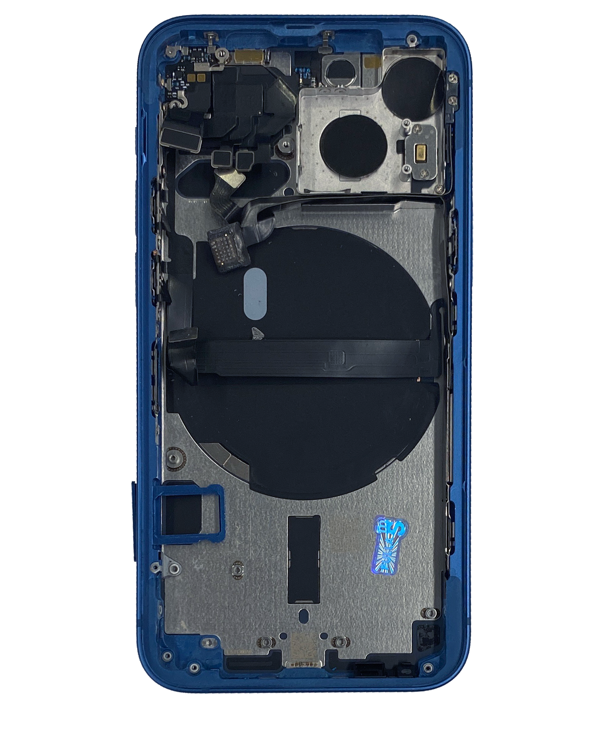 Original Apple-Ausbau B gebraucht – iPhone 13 Mini Backcover/Rahmen Blau