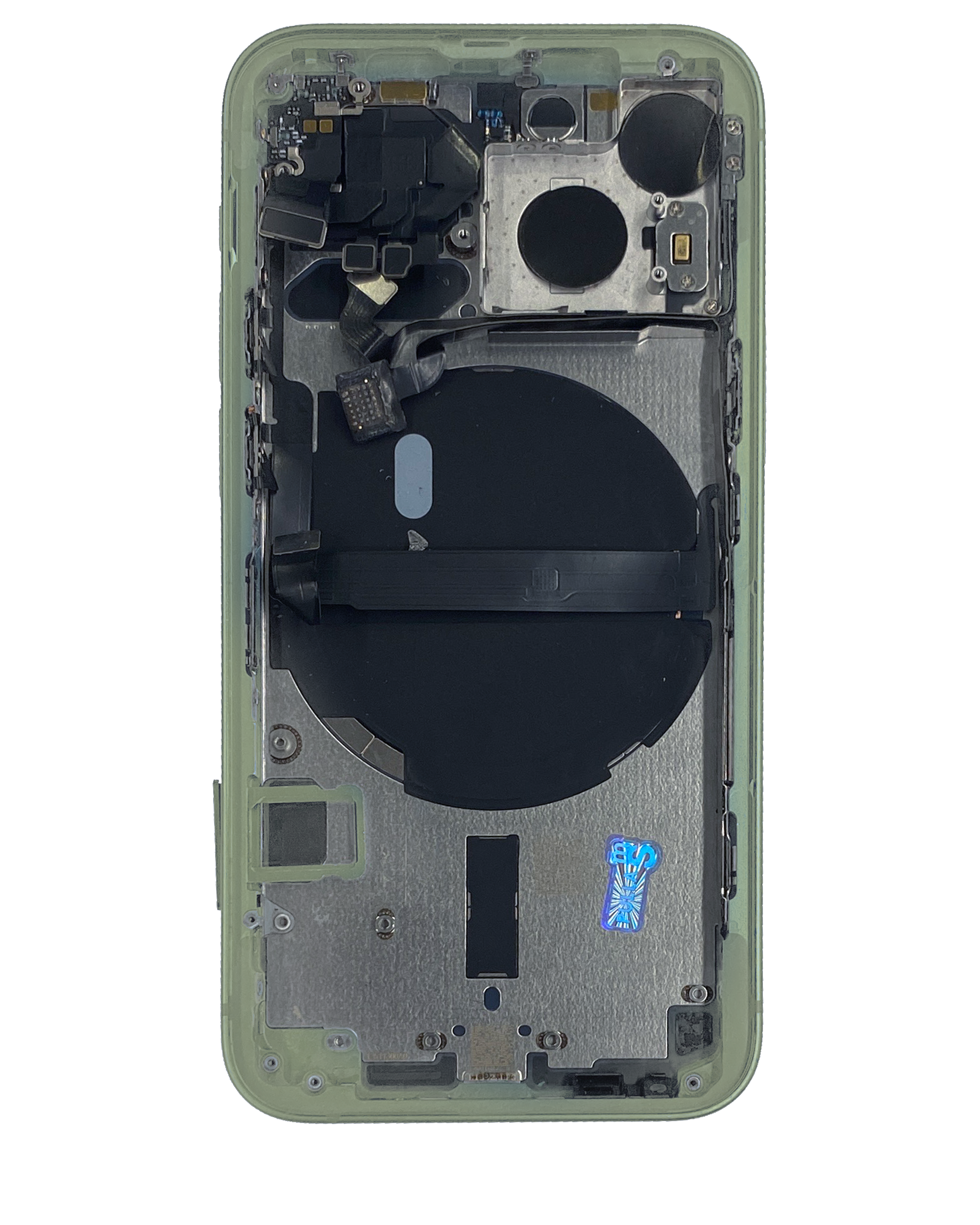 Original Apple-Ausbau B gebraucht – iPhone 13 Mini Backcover/Rahmen Grün