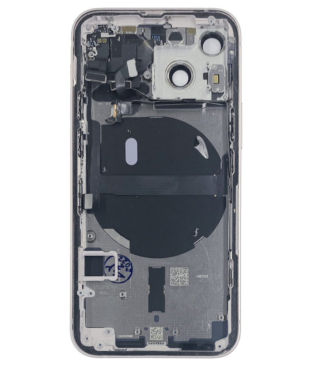 Original Apple-Ausbau B gebraucht – iPhone 13 Mini Backcover/Rahmen Polarstern