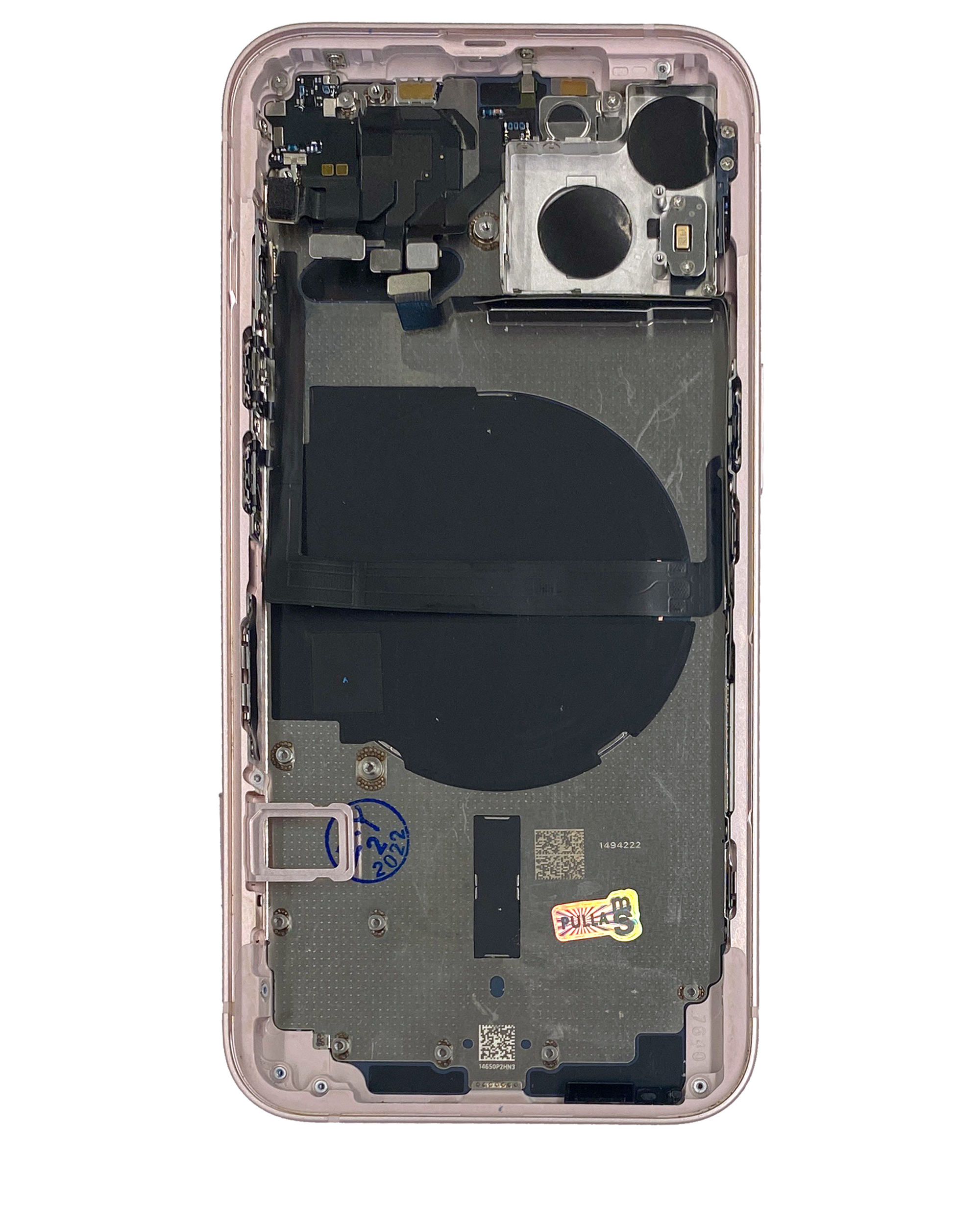Original Apple-Ausbau C gebraucht – iPhone 13 US Version Backcover/Rahmen Rosa