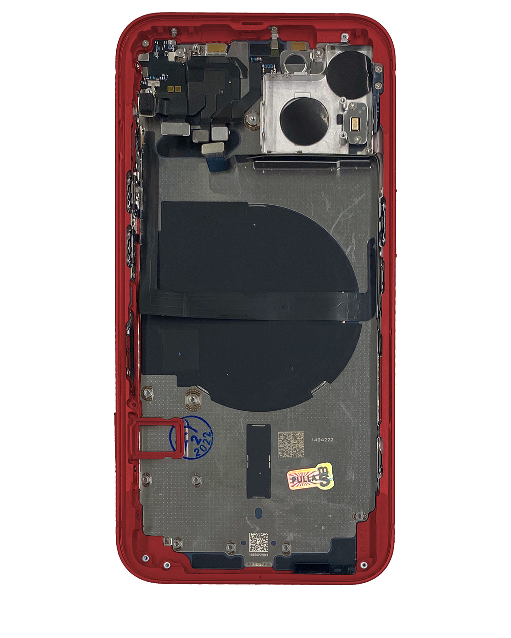 Original Apple-Ausbau B gebraucht – iPhone 13 US Version Backcover/Rahmen Rot